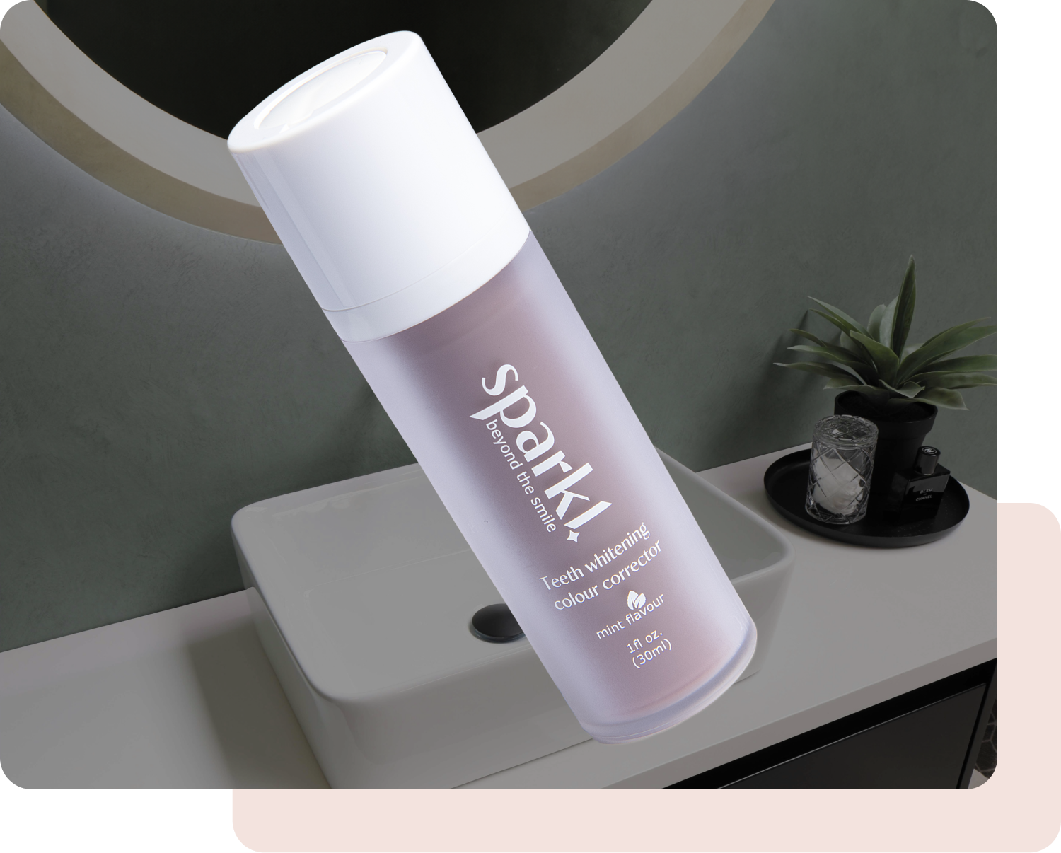 Rinse your mouth and reveal an instantly brighter smile