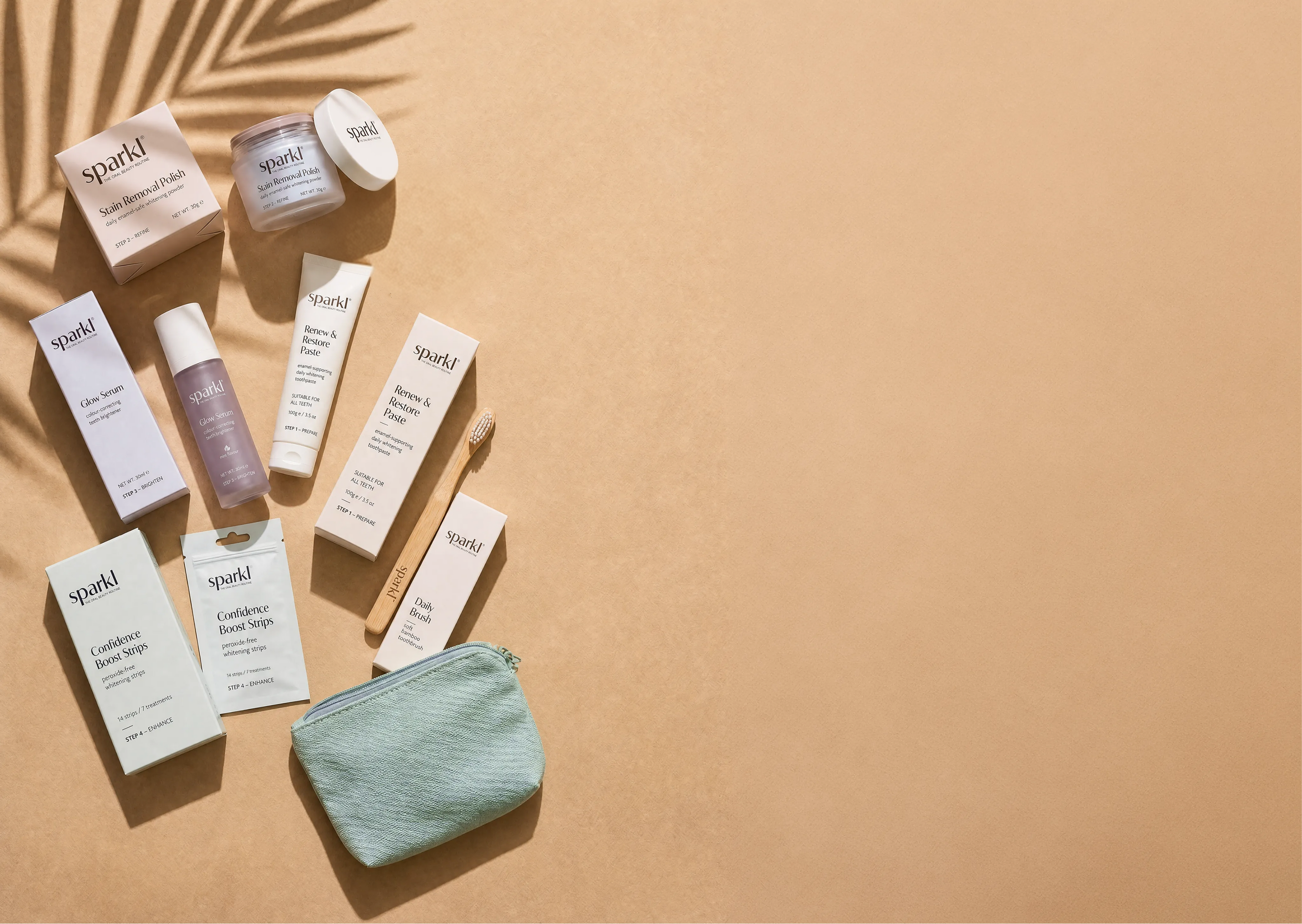 Sparkl is to your smile what skincare is to your face.